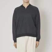 sohi/ウォッシャブルウール天竺ジップアップカーデ